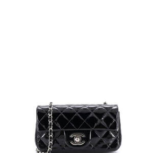 Chanel Extra Mini Classic Single Flap Bag Quilted Patent